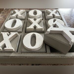 Urban Barn Tic Tac Toe Game Set in Gray and White
